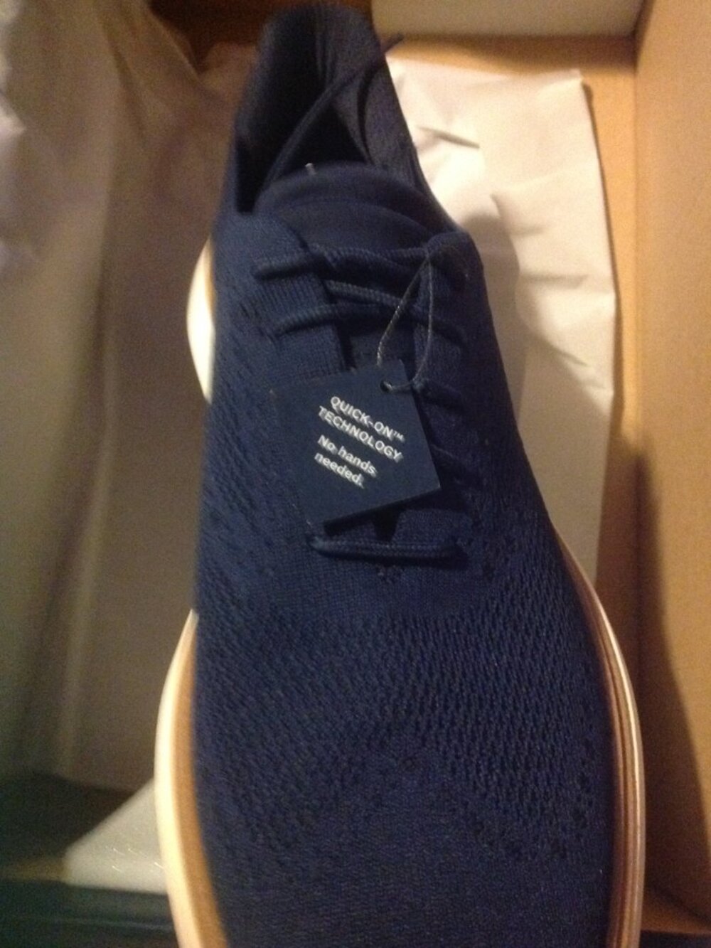 Cole Haan Men's Quick-On Navy Stitchlite Oxford Casual Shoes 11.5M - New in Box